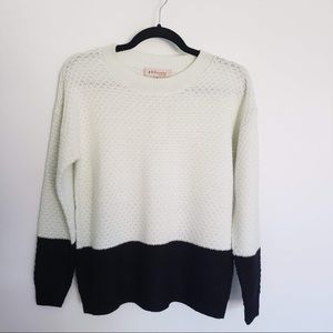 Philosophy Colorblock Pullover Crewneck Sweater